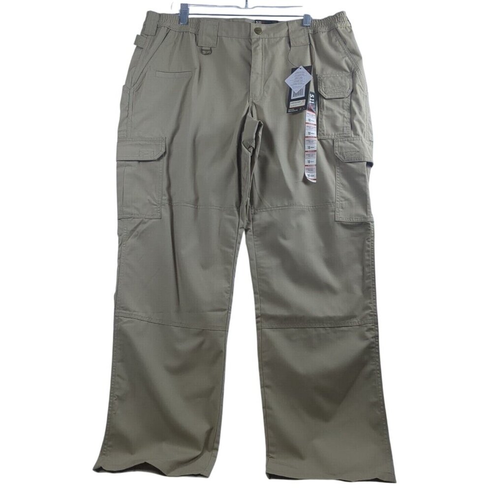 5.11 Tactical Womens Taclite Pro 18 Reg Ripstop Cargo Pants 64360 Khaki Tan NWT‎